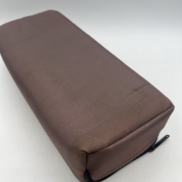 Case Logic 15 Cassette Tape Storage Case Wrist Strap Brown Nylon Tote Carry 12" - Picture 4 of 7